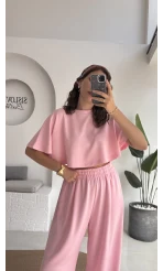 Pinky Yarasa Kol Eşofman Takımı - Pembe