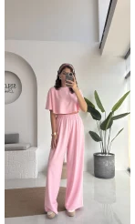 Pinky Yarasa Kol Eşofman Takımı - Pembe