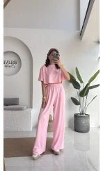 Pinky Yarasa Kol Eşofman Takımı - Pembe