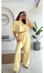 Pinky Yarasa Kol Eşofman Takımı - Sarı