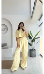 Pinky Yarasa Kol Eşofman Takımı - Sarı