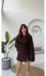PİNTEREST KAZAK KOYU KAHVE