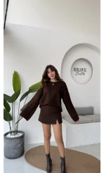 PİNTEREST KAZAK KOYU KAHVE