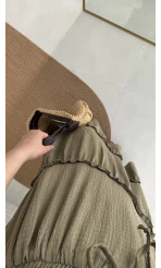 Pinterst Etek Astarlı Haki