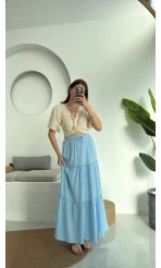 Pinterst Etek Astarlı Mavi