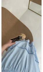 Pinterst Etek Astarlı Mavi