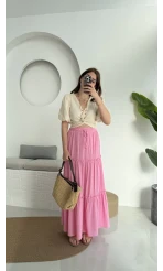 Pinterst Etek Astarlı Pembe
