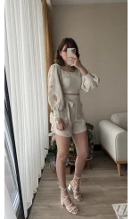 Poew Keten Şortlu Takım