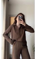 Polo Yaka Takım Acı Kahve (6016)