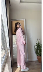 Polo Yaka Takım Pembe (6016)