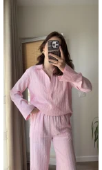 Polo Yaka Takım Pembe (6016)