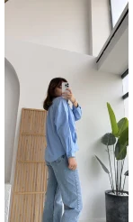 Poplin Gömlek Mavi Kod: 4985