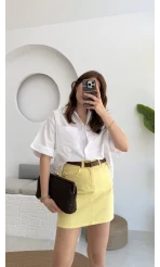 Poplin Kumaş Gömlek Beyaz - 2093