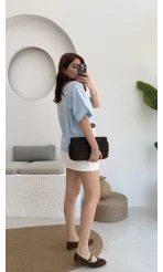 Poplin Kumaş Gömlek Mavi - 2093