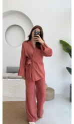 Portion Tensel Kimono Takım Kiremit