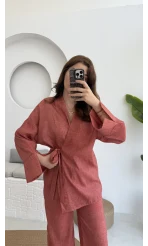 Portion Tensel Kimono Takım Kiremit