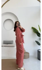 Portion Tensel Kimono Takım Kiremit