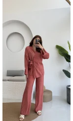 Portion Tensel Kimono Takım Kiremit