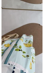 Positano Limon Detay Askıları Bağlamalı Elbise