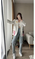 Premium Blazer Nakış Detay Ceket