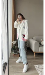 Premium Blazer Nakış Detay Ceket