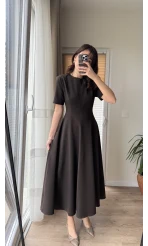 Premium Elbise Acı Kahve