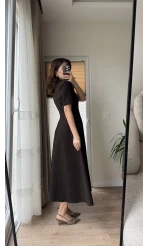 Premium Elbise Acı Kahve