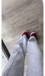 Premium Gri Rengi Bomber Ceket Eşofman Takım