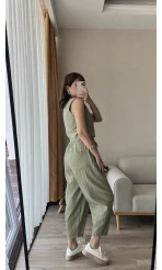 Premium Haki Yelekli Takım