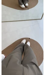 Premium Palazzo Pantolon - Haki