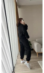 Premium Siyah Hırkalı Takım