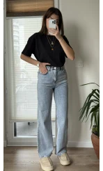 Premium Zr Yıkamalı Winte Jean Açık Mavi