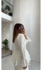 Prenses Dantel Bluz - Beyaz - Kod: 105332