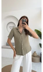 Puf Gömlek-2104-Haki