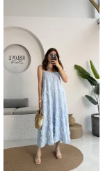 ELBİSE Püskül Elbise - Bebe Mavisi - 3060