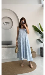 ELBİSE Püskül Elbise - Bebe Mavisi - 3060