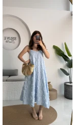 ELBİSE Püskül Elbise - Bebe Mavisi - 3060