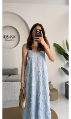 ELBİSE Püskül Elbise - Bebe Mavisi - 3060