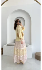 Raffaella Sarı Tül Gömlek