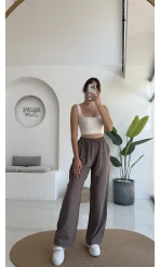 Raya Cepli Pantolon - Koyu Vizon