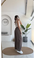 Raya Cepli Pantolon - Koyu Vizon