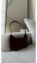 Reparo Deri Kol Çantası Bordo