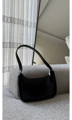 Reparo Deri Kol Çantası Siyah