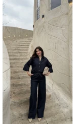 Roar Denim Gömlek-Pantolon Takım - Lacivert - Kod: 2201 4042