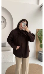 Robert Fular Yakalı Gömlek - Acı Kahve - Kod: 5407