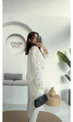 Romantik Gömlek - Kırık Beyaz - 38569