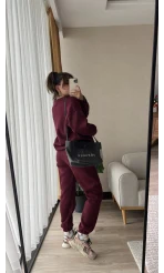 Ross Bisiklet Yaka Bordo Takım İçi Şardonlu