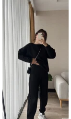 Ross Bisiklet Yaka Siyah Takım İçi Şardonlu