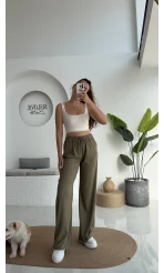 Ru Bürümcük Pantolon Haki - 4023