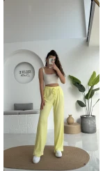 Ru Bürümcük Pantolon Sarı - 4023
